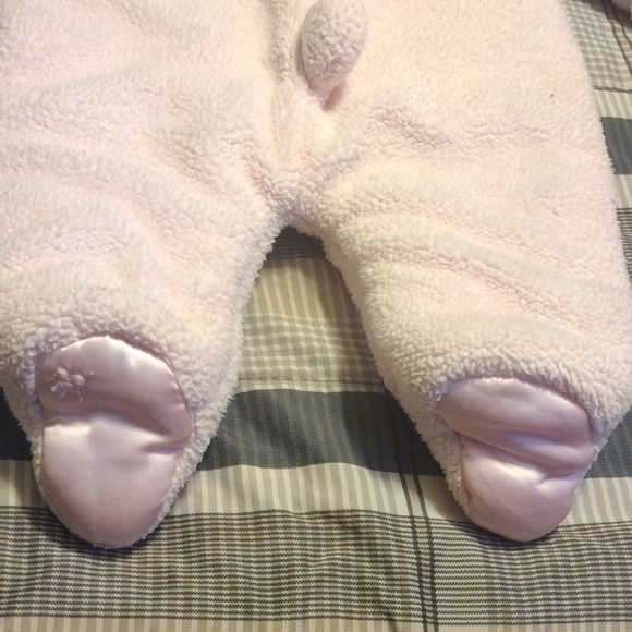 Cozy Pink Bunny Footie for Baby Girl​ - Picture 11 of 14